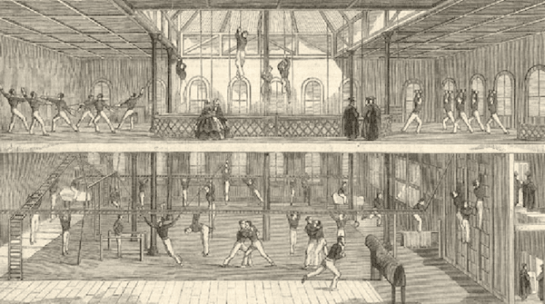 University of Oxford gymnasium.