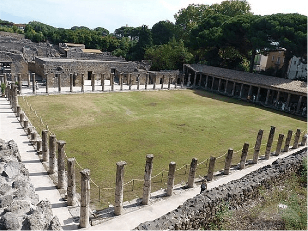 Remains of a “gymnasia,” an early version of our modern gyms.