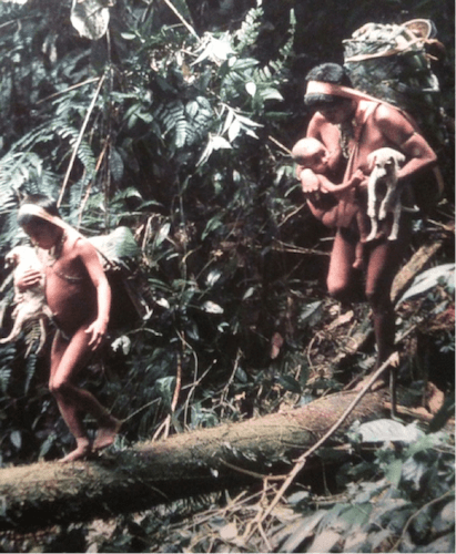 In hunter-gatherer tribes, everyone had to be strong — men, women, and children alike. Here we see walking, balancing, and carrying — all at once. It doesn’t get any more “functional” than this.