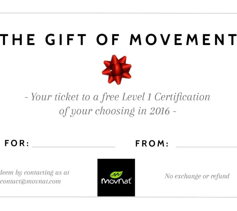 MovNat Gift Certificates