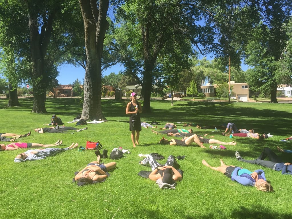 Abby Corriveau teaching MovNat